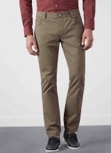 Hackett Men Trinity Five Pocket Trousers Military Olive N48k8242